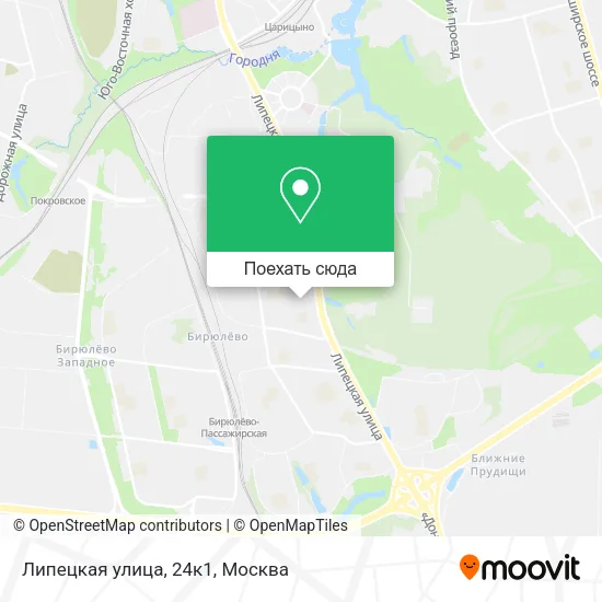 Карта Липецкая улица, 24к1