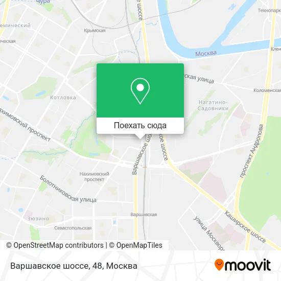 Карта Варшавское шоссе, 48