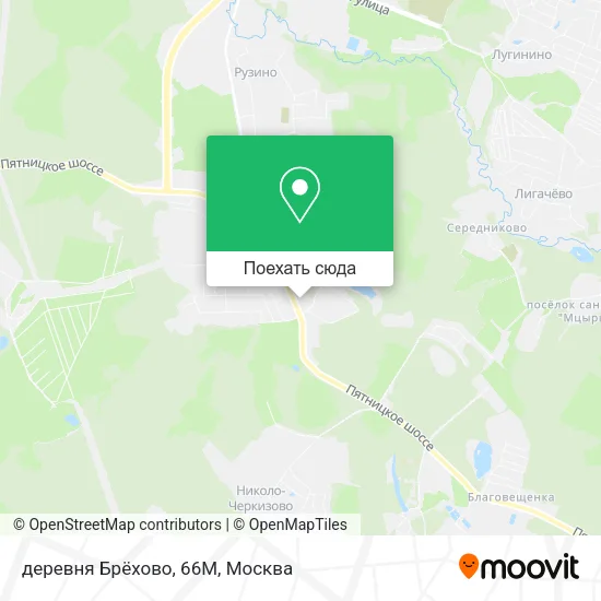 Карта деревня Брёхово, 66М