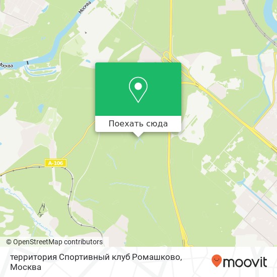 Карта территория Спортивный клуб Ромашково