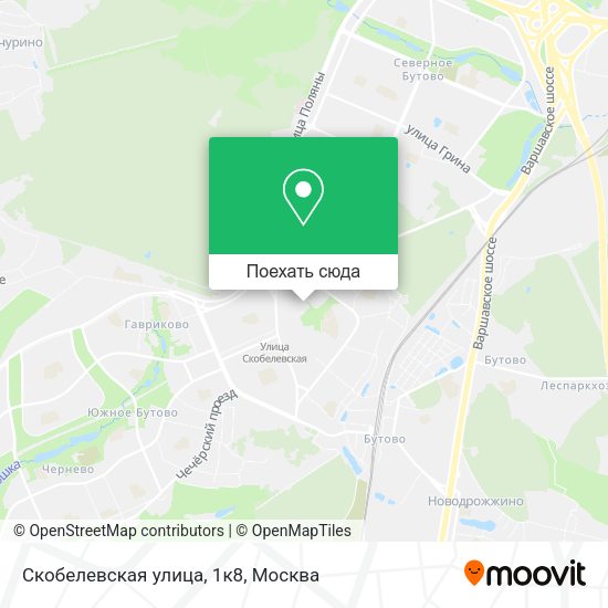 Карта Скобелевская улица, 1к8