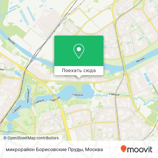 Карта микрорайон Борисовские Пруды