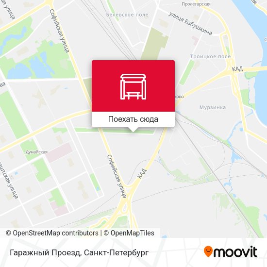 Карта Гаражный Проезд