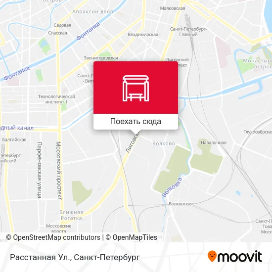 Карта Расстанная Ул.