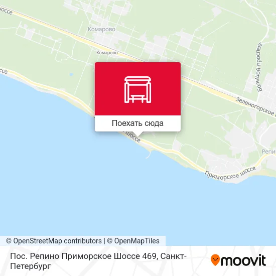 Карта Пос. Репино Приморское Шоссе 469