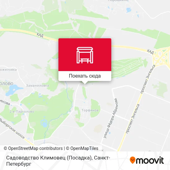 Карта Садоводство Климовец (Посадка)