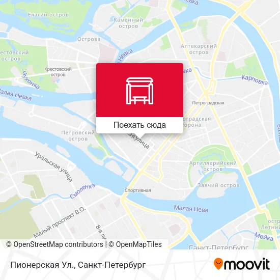 Карта Пионерская Ул.