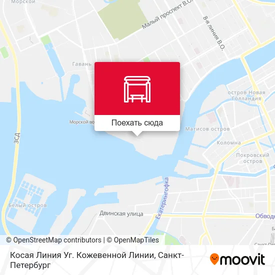 Карта Косая Линия Уг. Кожевенной Линии