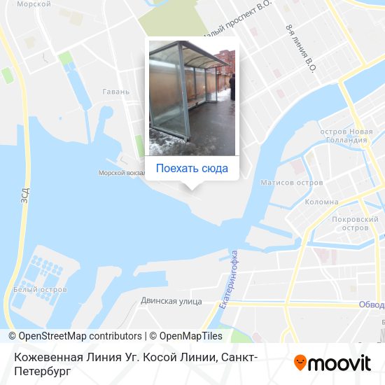 Карта Кожевенная Линия Уг. Косой Линии