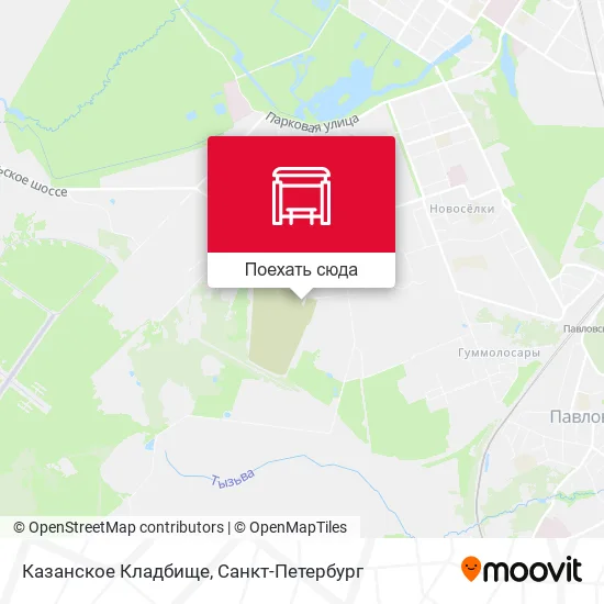 Карта Казанское Кладбище