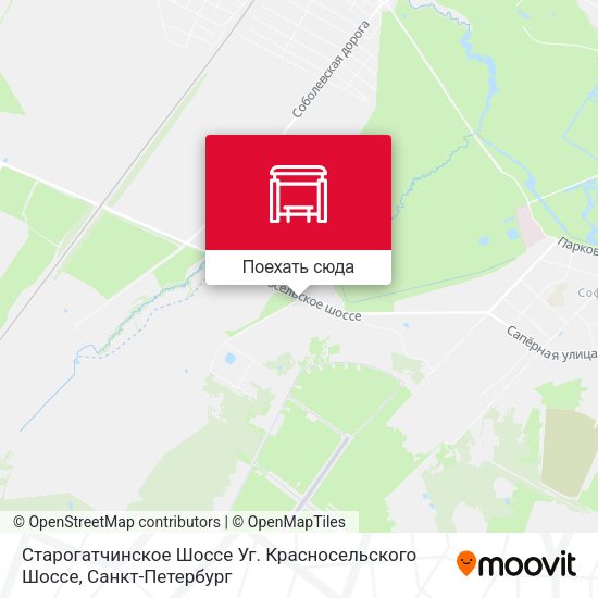 Карта Старогатчинское Шоссе Уг. Красносельского Шоссе