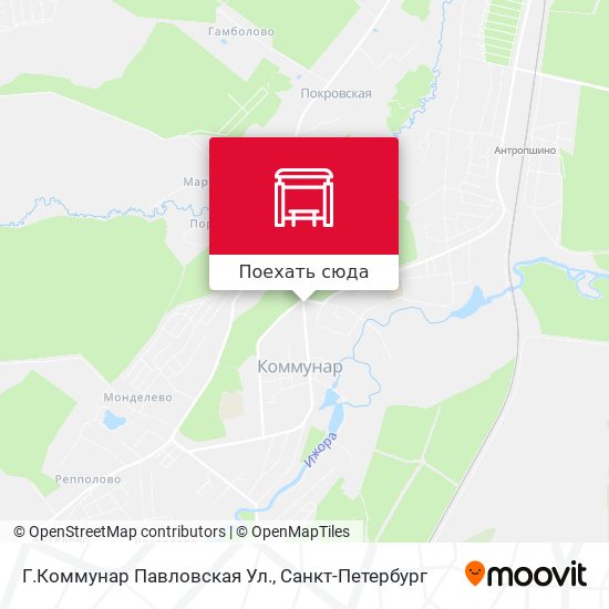 Карта Г.Коммунар Павловская Ул.