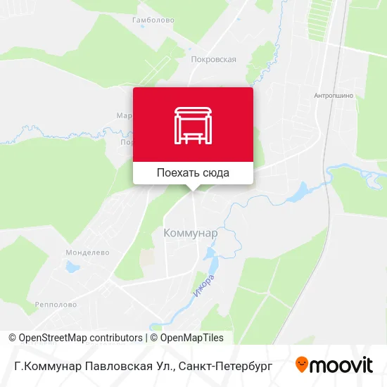 Карта Г.Коммунар Павловская Ул.