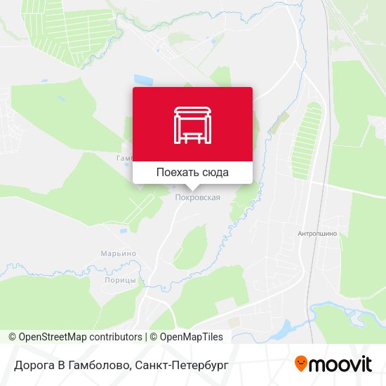Карта Дорога В Гамболово