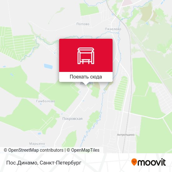 Карта Пос.Динамо