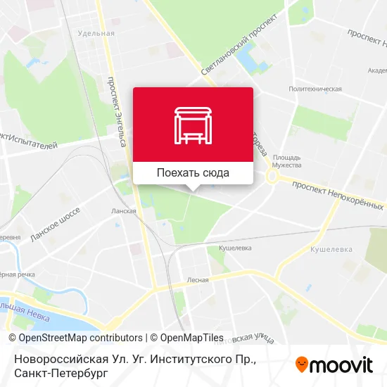 Карта Новороссийская Ул. Уг. Институтского Пр.