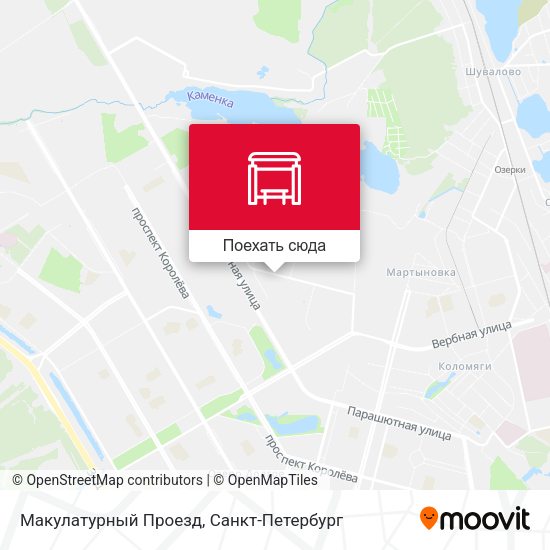 Карта Макулатурный Проезд