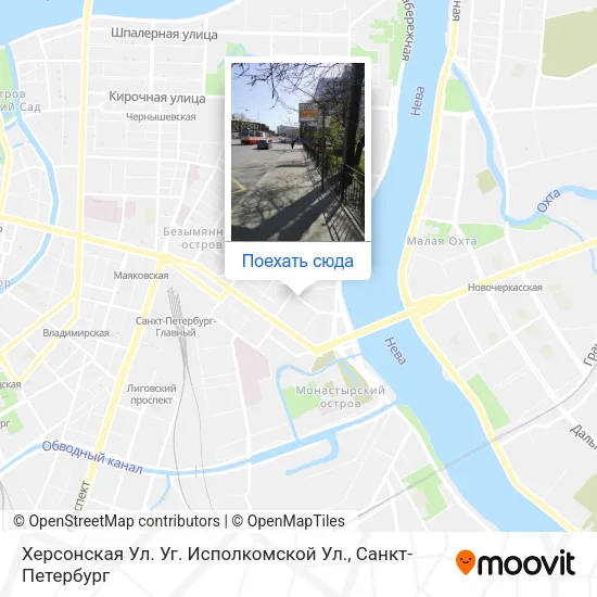 Карта Херсонская Ул. Уг. Исполкомской Ул.