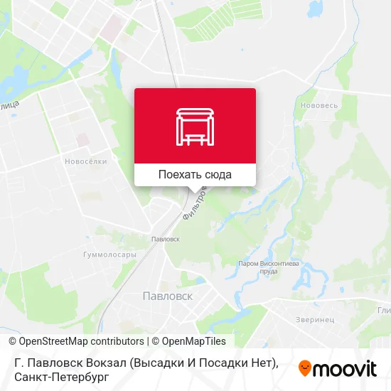 Карта Г. Павловск Вокзал (Высадки И Посадки Нет)
