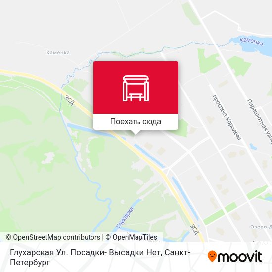 Карта Глухарская Ул. Посадки- Высадки Нет