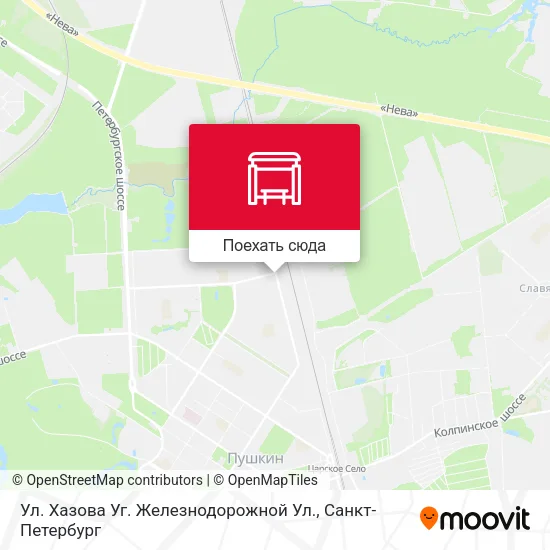 Карта Ул. Хазова Уг. Железнодорожной Ул.