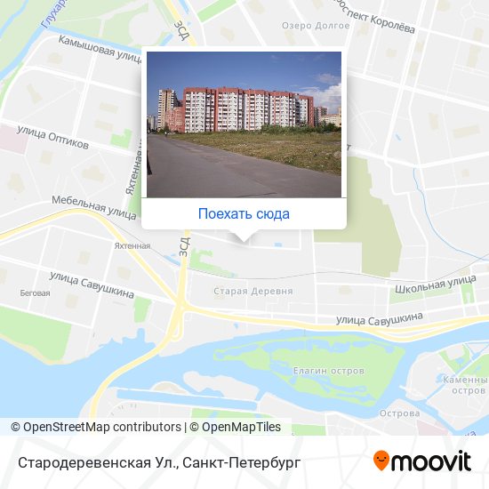 Карта Стародеревенская Ул.