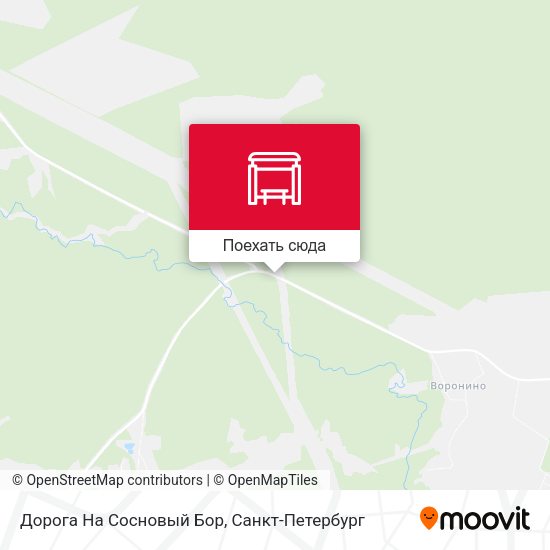 Карта Дорога На Сосновый Бор
