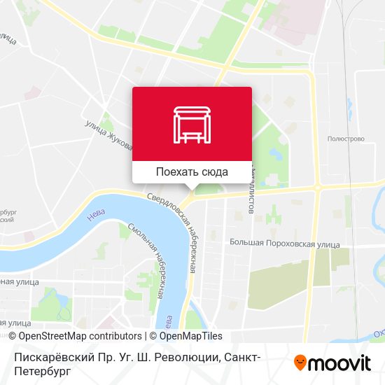 Карта Пискарёвский Пр. Уг. Ш. Революции
