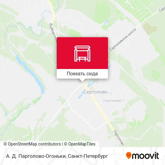 Карта А. Д. Парголово-Огоньки