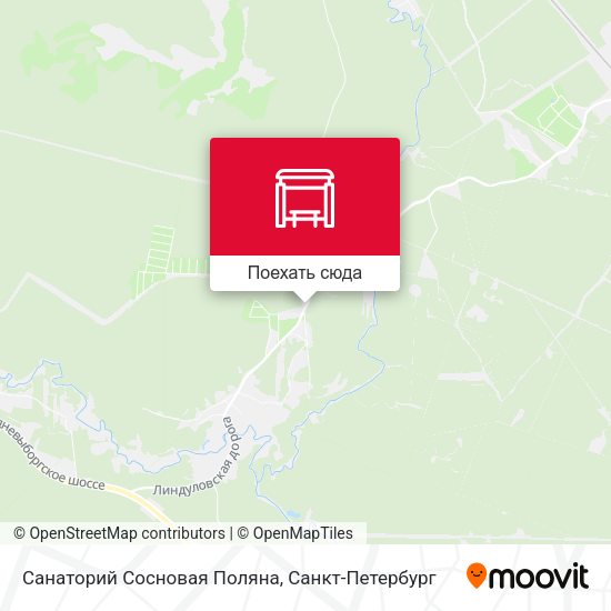 Карта Санаторий Сосновая Поляна