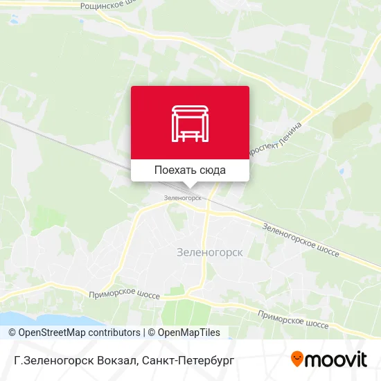 Карта Г.Зеленогорск Вокзал