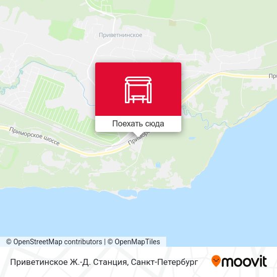 Карта Приветинское Ж.-Д. Станция