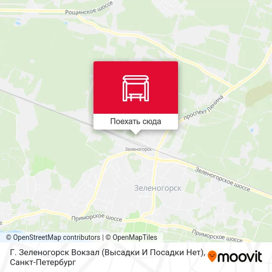 Карта Г. Зеленогорск Вокзал (Высадки И Посадки Нет)