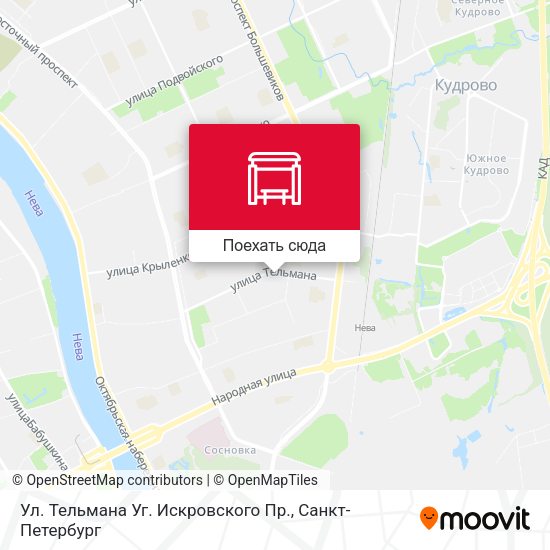 Карта Ул. Тельмана Уг. Искровского Пр.