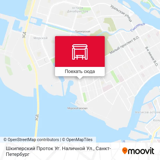 Карта Шкиперский Проток Уг. Наличной Ул.