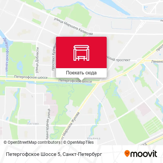 Карта Петергофское Шоссе 5