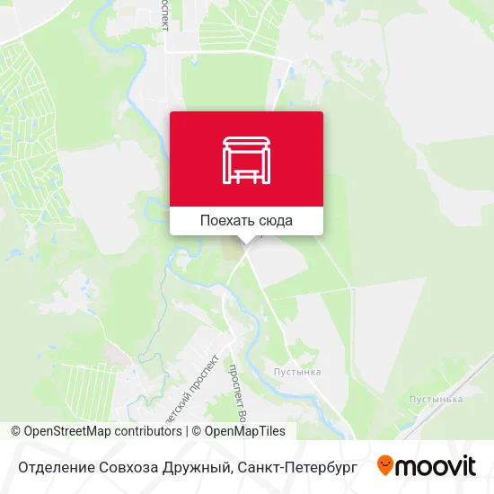Карта Отделение Совхоза Дружный