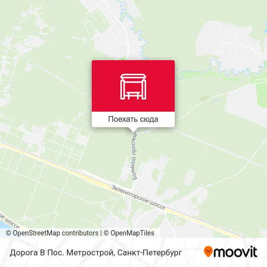 Карта Дорога В Пос. Метрострой