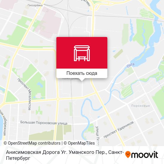 Карта Анисимовская Дорога Уг. Уманского Пер.