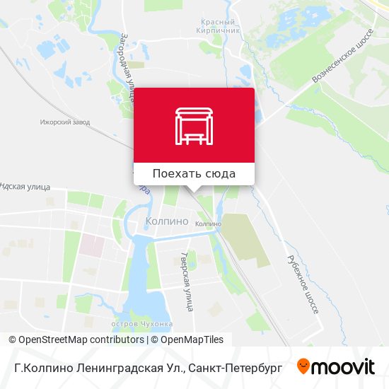 Карта Г.Колпино Ленинградская Ул.