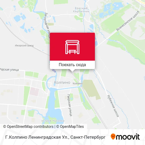 Карта Г.Колпино Ленинградская Ул.