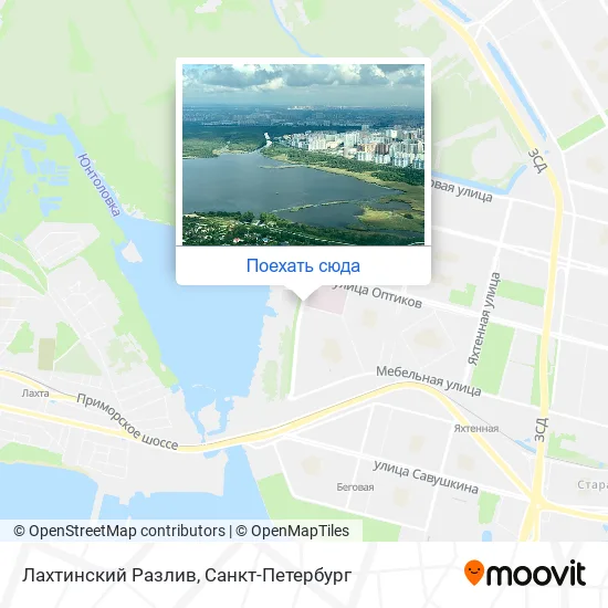 Карта Лахтинский Разлив