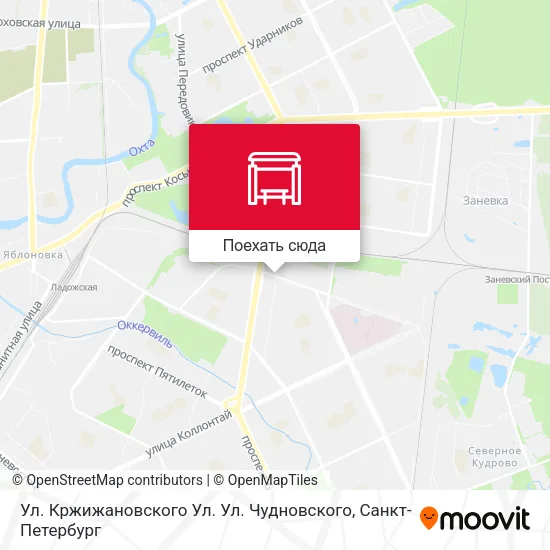 Карта Ул. Кржижановского Ул. Ул. Чудновского
