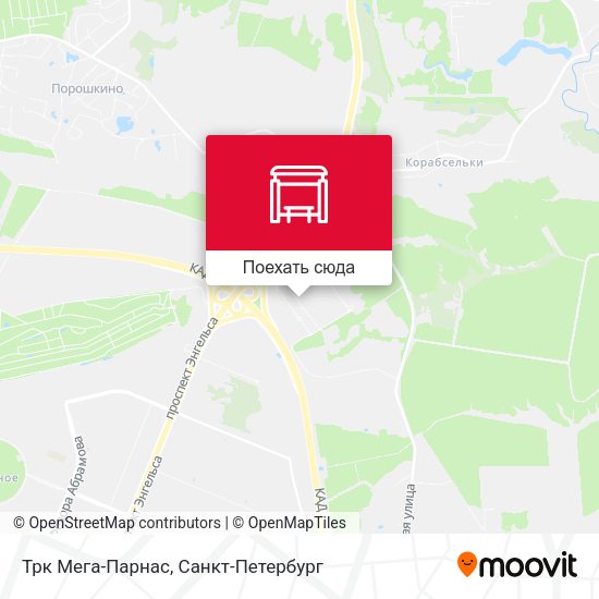 Карта Трк Мега-Парнас