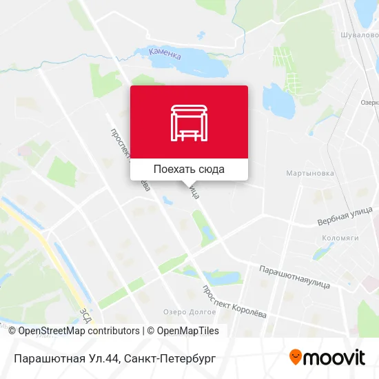 Карта Парашютная Ул.44