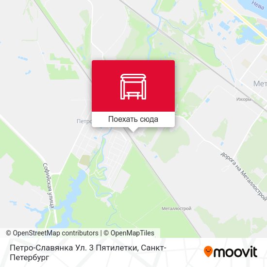 Карта Петро-Славянка Ул. 3 Пятилетки