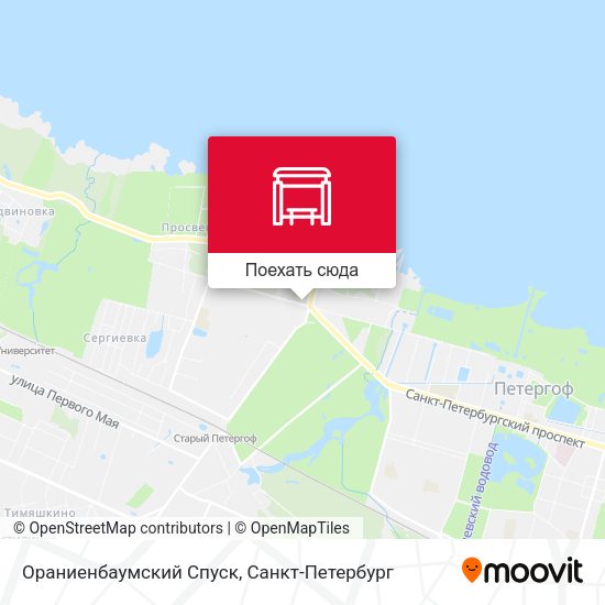Карта Ораниенбаумский Спуск