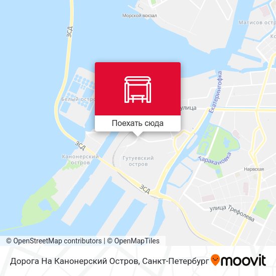 Карта Дорога На Канонерский Остров
