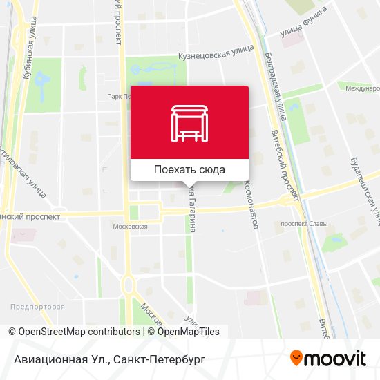 Карта Авиационная Ул.