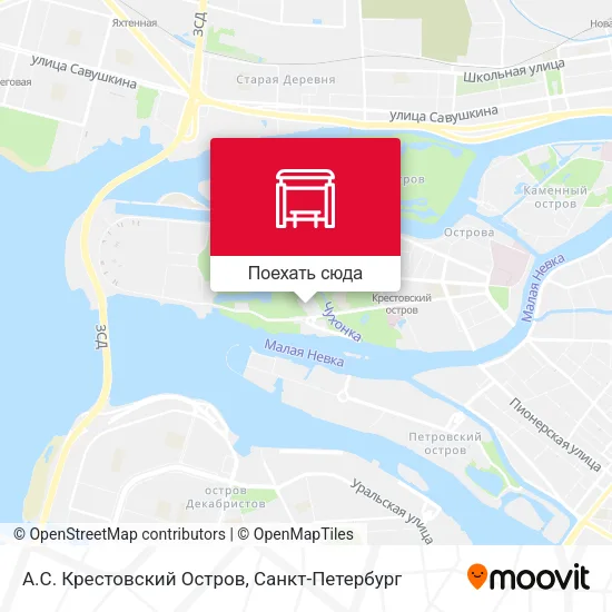 Карта А.С. Крестовский Остров